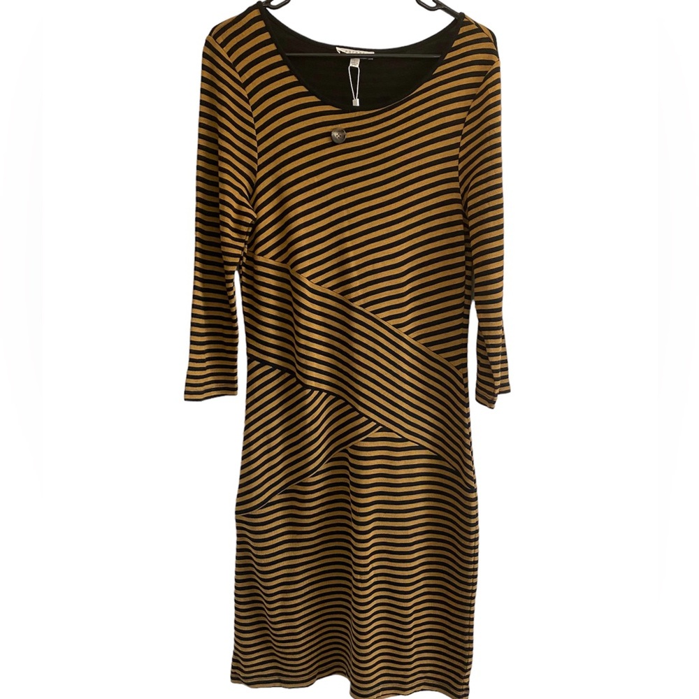 Miss moly- Striped bodycon Long Sleeves Dress.
